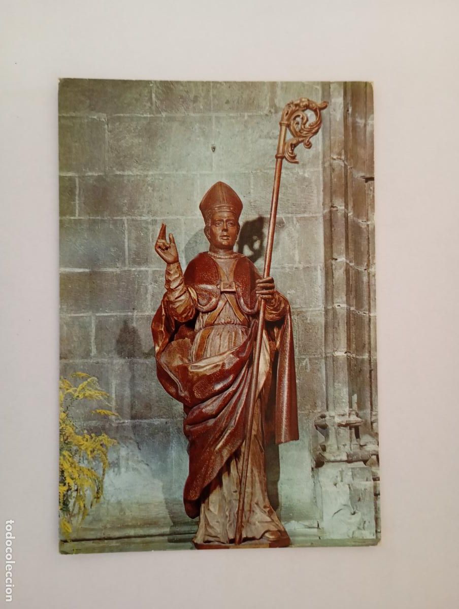 Postales: POSTAL DE LOGRO&Ntilde;O. CATEDRAL. IMAGEN DE SAN BLAS. TDKP29L