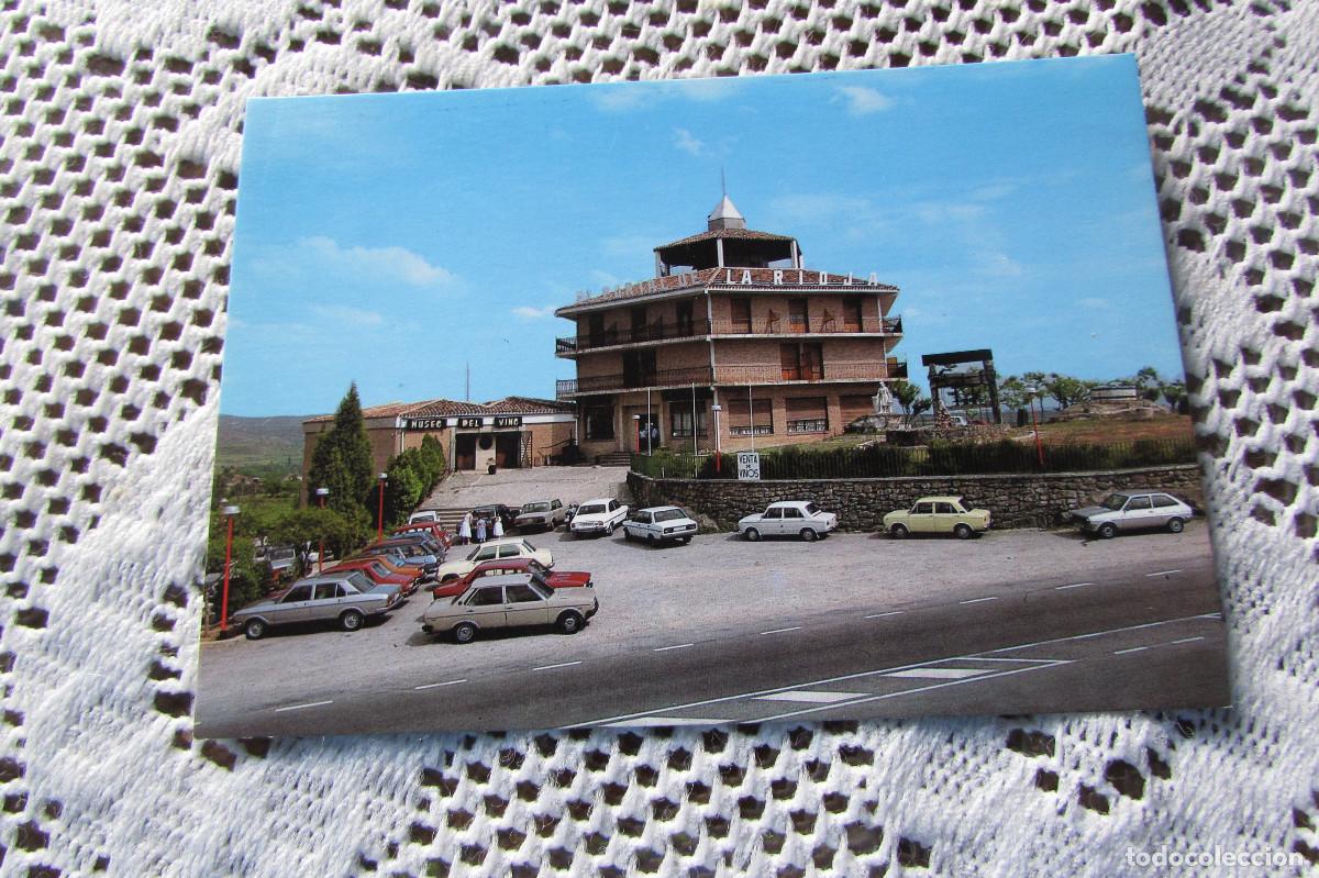 Postales: PORTAL DE LA RIOJA FACHADA PRINCIPAL DEL HOTEL COCHES