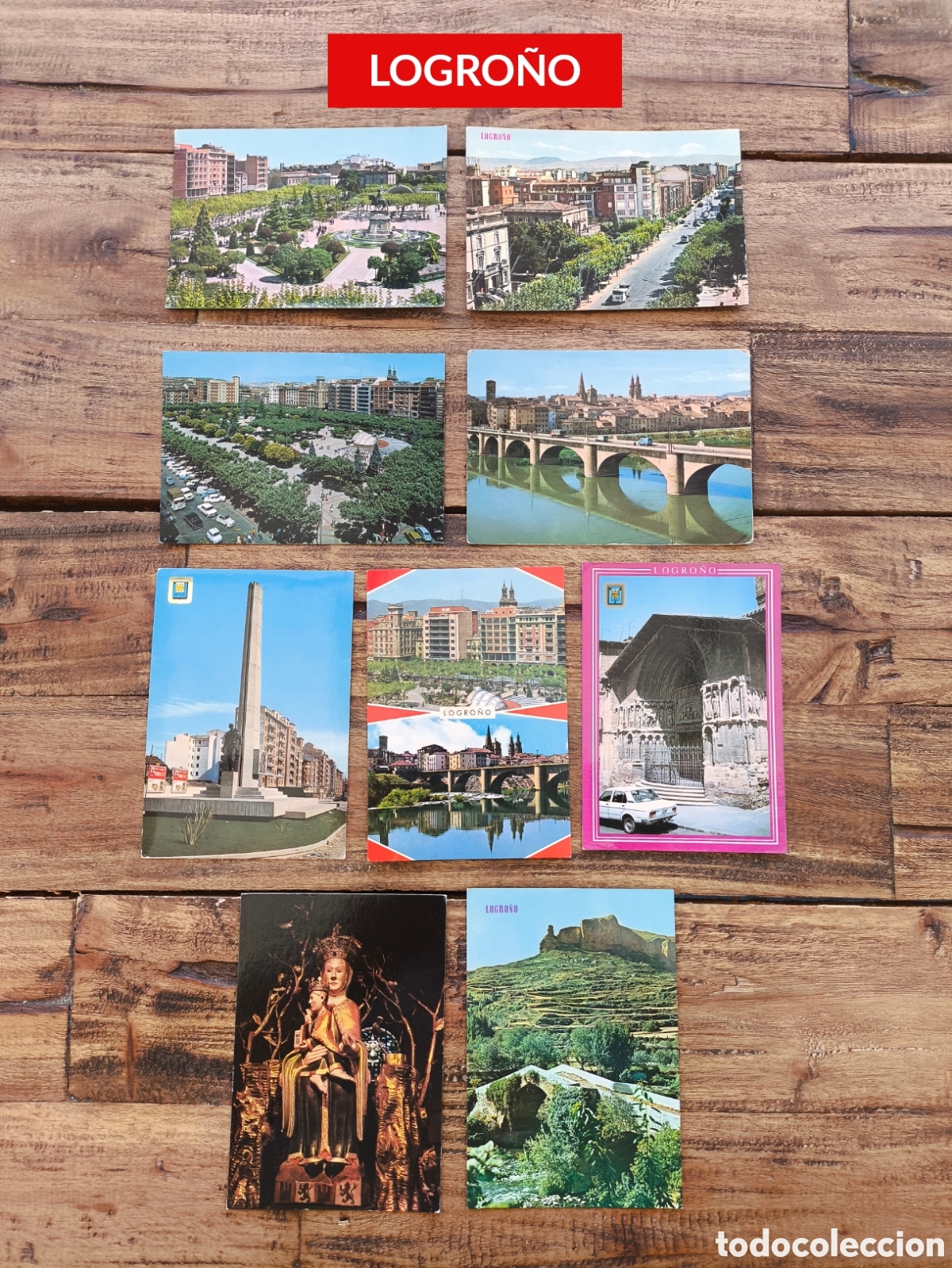 Postales: Lote 35 postales La Rioja Logro&ntilde;o Haro Monasterio de Suso y Yuso
