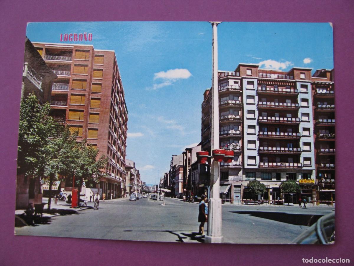 Postales: POSTAL DE LOGRO&Ntilde;O. CALLE VARA DE REY. ED. PARIS. 491. ESCRITA