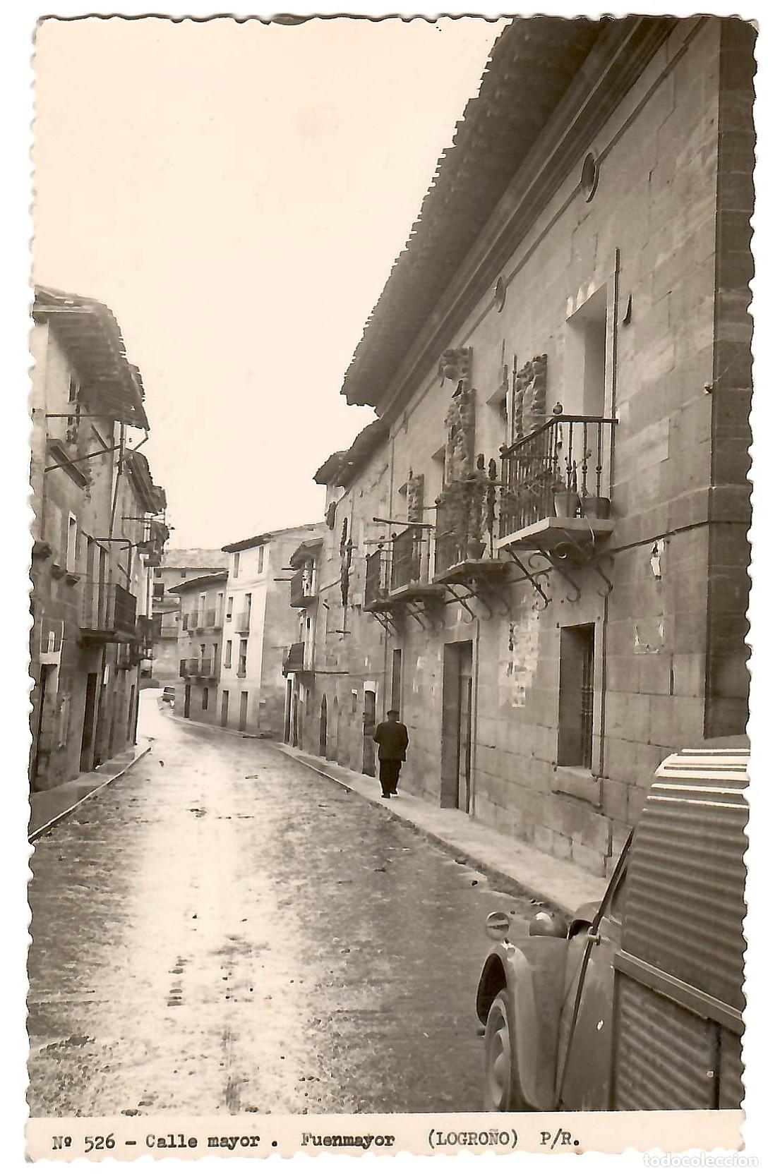 Postales: POSTAL, FUENMAYOR, LOGRO&Ntilde;O, CALLE MAYOR, FOTO MONTON 526, ESCRITA