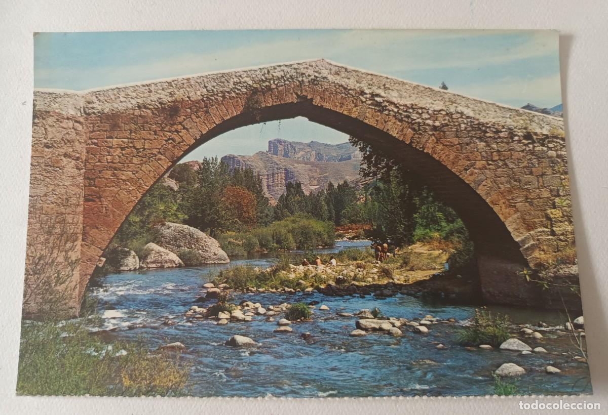 Postais: VIGUERA (LOGRO&Ntilde;O). PUENTE SOBRE EL RIO IREGUA (1972)