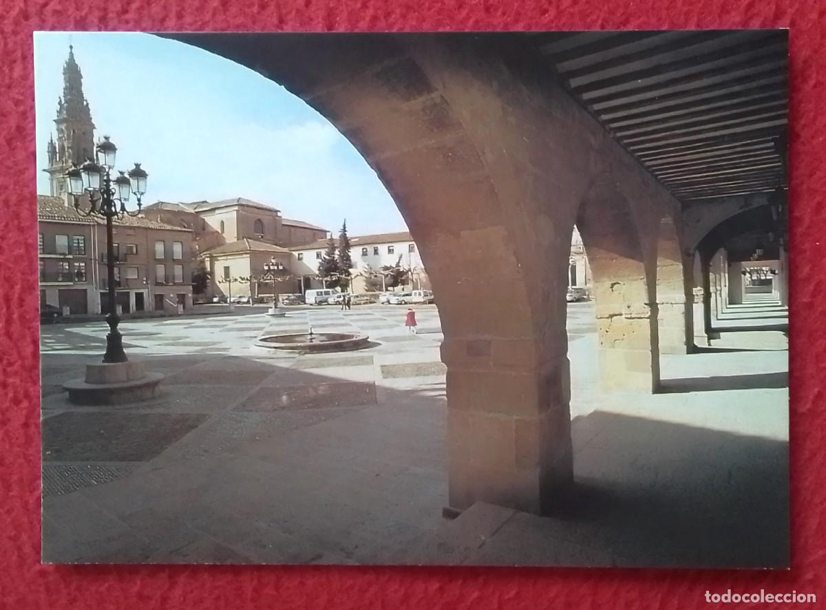 Postais: POSTAL CARTE POSTALE POST CARD LA RIOJA SANTO DOMINGO DE CALZADA PLAZA ESPA&Ntilde;A TORRE Y CATEDRAL...