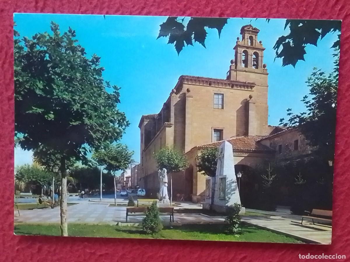 Postais: POSTAL POST CARD SANTO DOMINGO DE LA CALZADA LOGRO&Ntilde;O CONVENTO SAN FRANCISCO Y MONUMENTO AL PEREGRINO