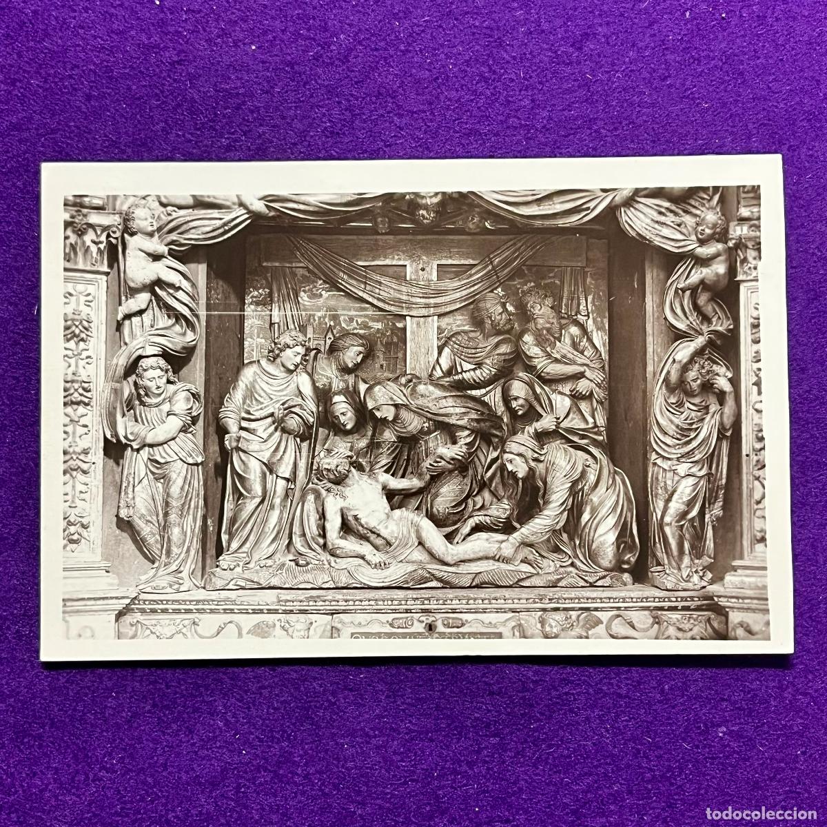 Postales: POSTAL DE SANTO DOMINGO DE LA CALZADA (LA RIOJA). DETALLE DEL RETABLO DEL ALTAR MAYOR.
