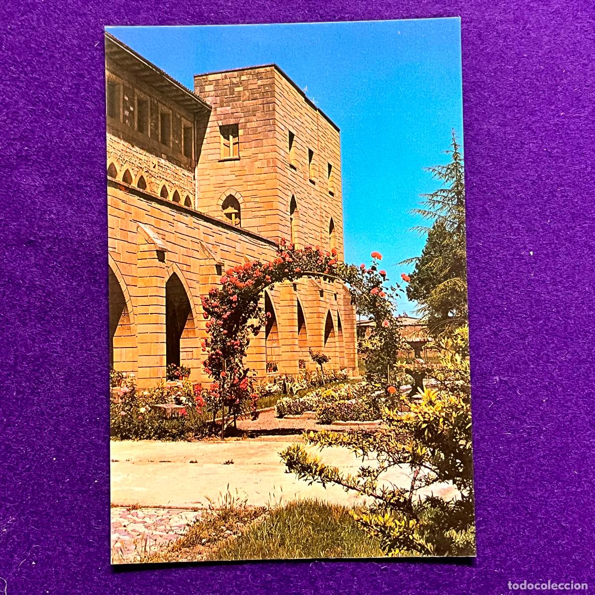 Postales: POSTAL DE SAN ASENSIO (LA RIOJA). MONASTERIO DE SANTA MARIA DE LA ESTRELLA. JARDIN DEL NOVICIADO.
