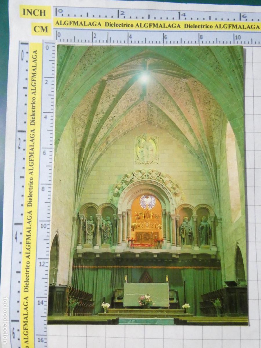 Cartes Postales: POSTAL DE LA RIOJA. A&Ntilde;O 1985. MONASTERIO DE VALVANERA IGLESIA INTERIOR. BUR-SE. 381