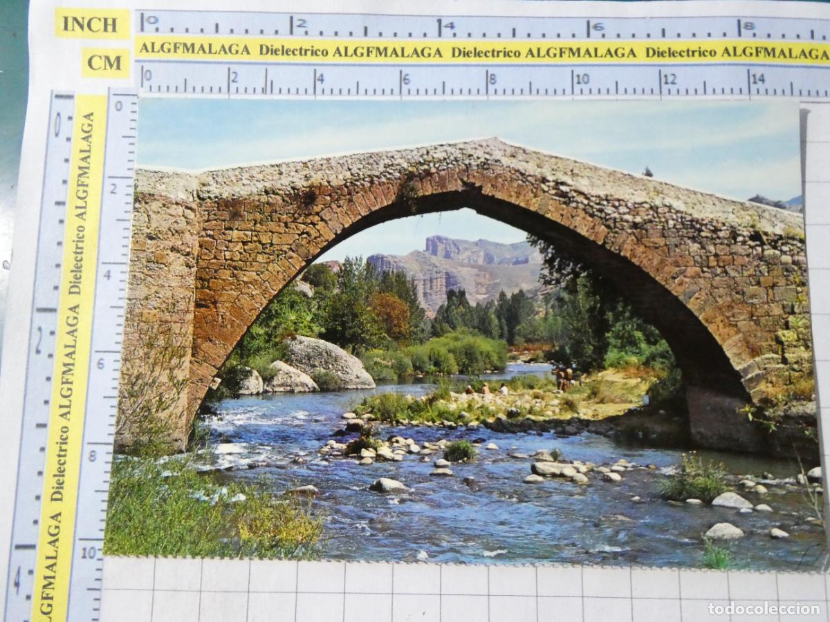 Cartes Postales: POSTAL DE LA RIOJA. A&Ntilde;O 1972. VIGUERA PUENTE SOBRE EL R&Iacute;O IREGUA 140 FARDI. 392