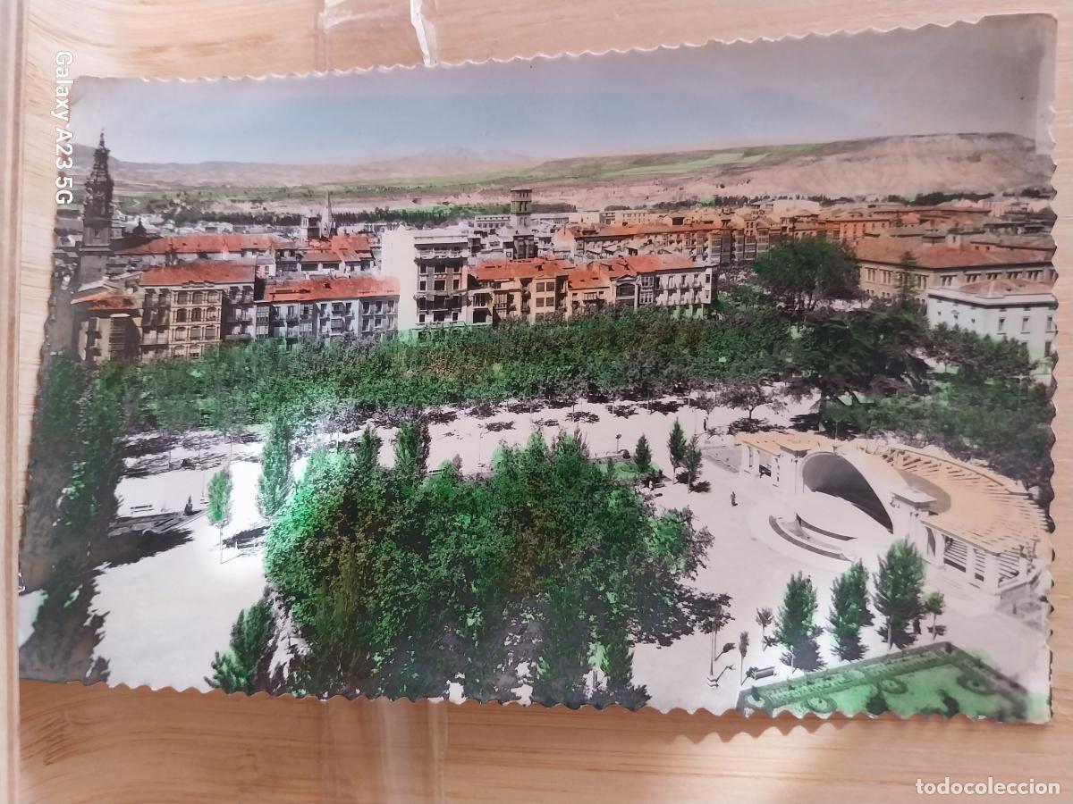 Postales: LOGRO&Ntilde;O PLAZA ESPOLON KIOSCO ED SICILIA 1 CIRCULADA COLOREADA ANIMADA
