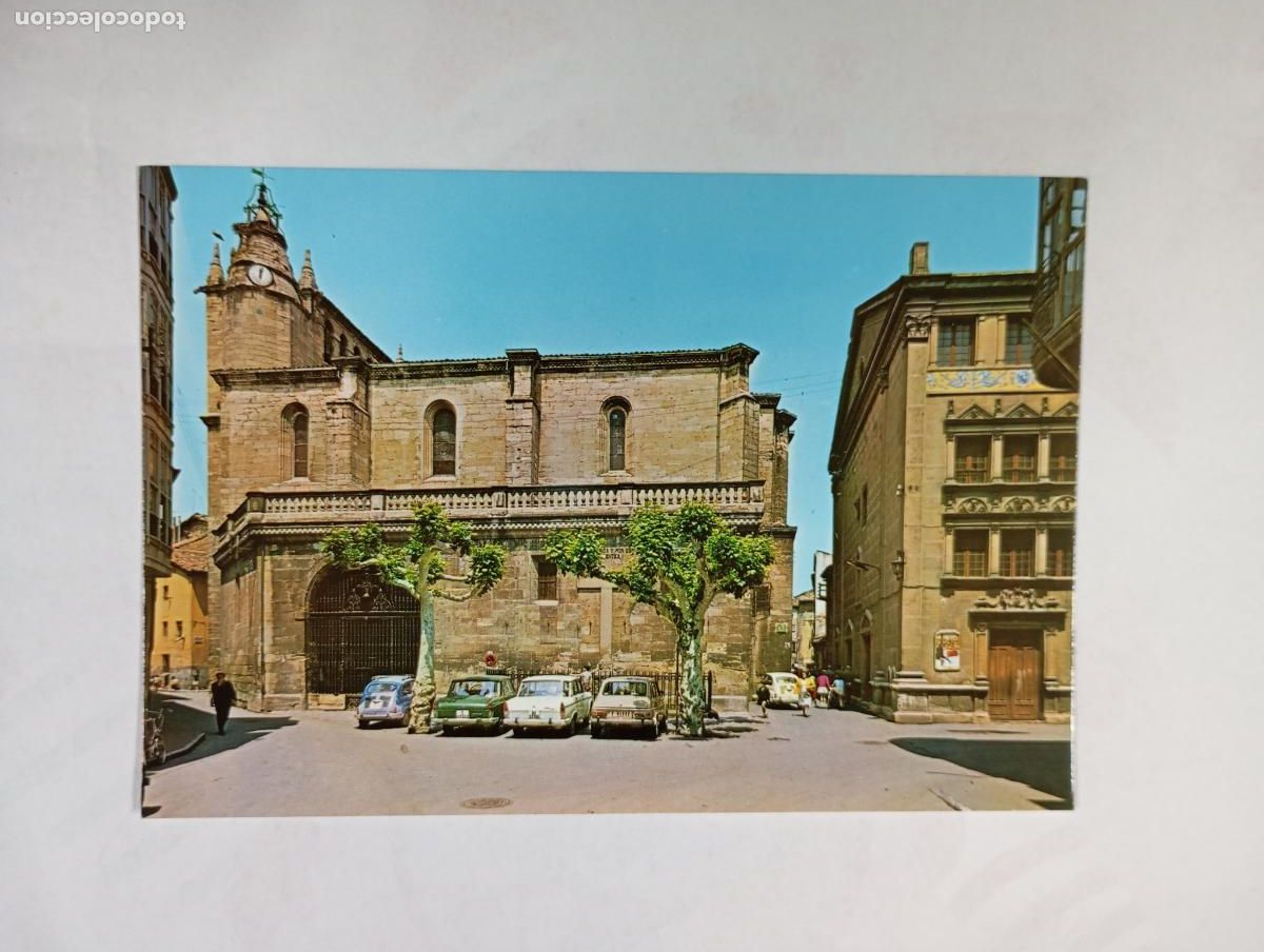 Postales: POSTAL DE MIRANDA DE EBRO. IGLESIA DE SANTA MAR&Iacute;A. TDKP30P