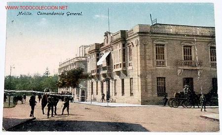 Postales: ANTIGUA POSTAL DE MELILLA COMANDANCIA GENERAL - Foto 1