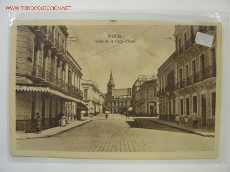 Postales: MELILLA Vista de la Calle Chaul - Foto 1