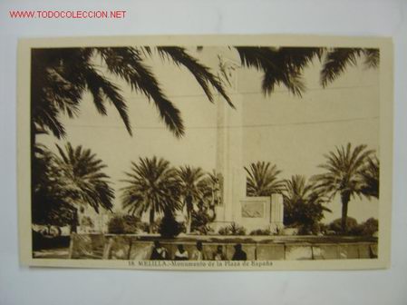 Postales: MELILLA Monumento a la Plaza de Espa&ntilde;a - Foto 1