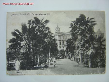 Postales: MELILLA Detalle del Parque Hernandez - Foto 1