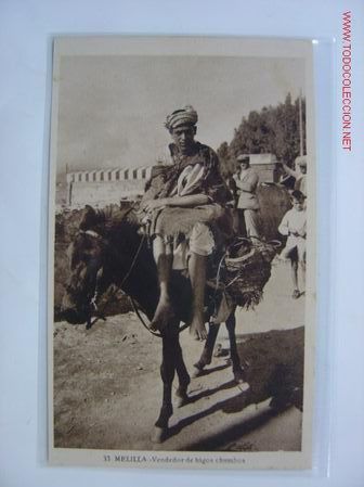 Postales: MELILLA Vendedor de Higos Chumbos - Foto 1