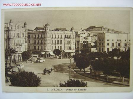 Postales: MELILLA Plaza de Espa&ntilde;a - Foto 1