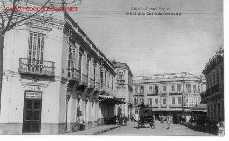 Postales: 7-1256. Melilla. Calle de Granada - Foto 1