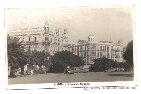 Postales: Melilla.- Plaza de Espa&ntilde;a 1936 - Foto 1