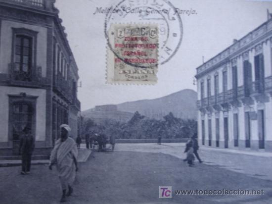 Postales: MELILLA,GENERAL PAREJA,SIN CIRCULAR,MATASELLADA - Foto 1