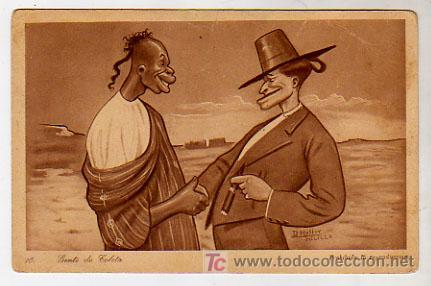Postales: GENTE DE COLETA. EDICI&Oacute;N 1921. D. MULLOR, MELILLA. - Foto 1