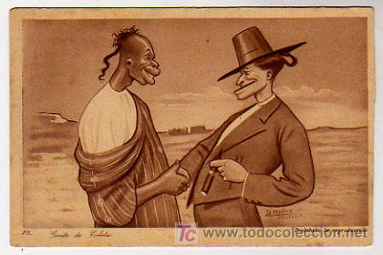Postales: GENTE DE COLETA. EDICI&Oacute;N 1921. D. MULLOR, MELILLA. - Foto 1