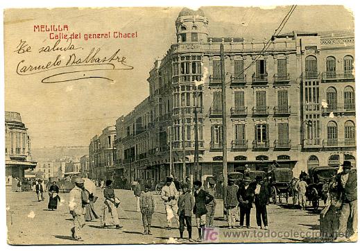 Postales: MELILLA , CALLE DEL GENERAL CHACEL   , P21175 - Foto 1