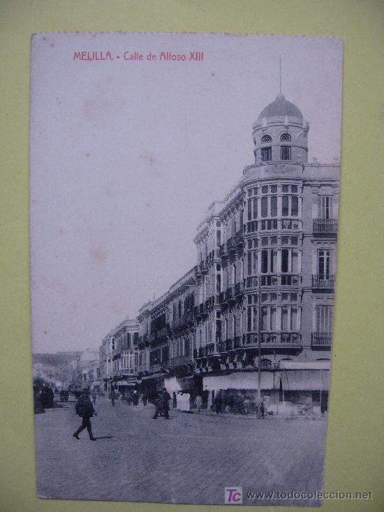 Postales: MELILLA - CALLE DE ALFONSO XIII - Foto 1