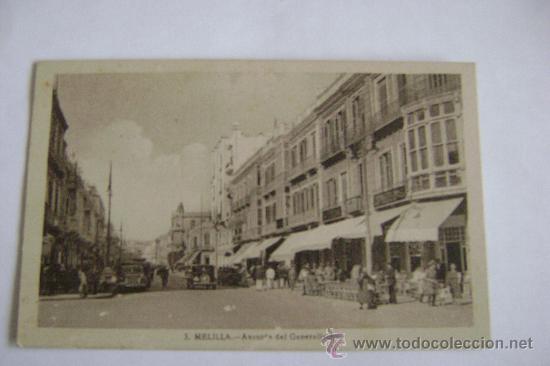 Postales: MELILLA.AVENIDA DEL GENERALISIMO 11017 - Foto 1