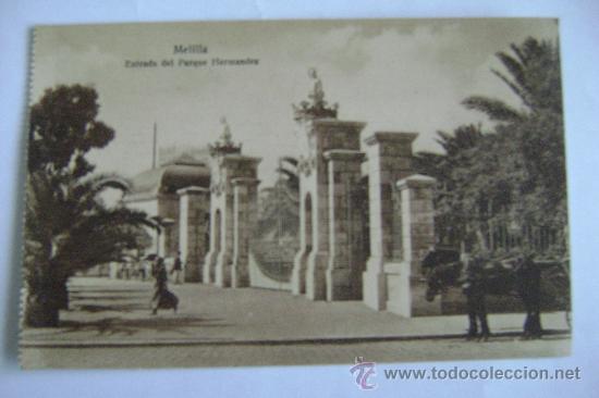 Postales: MELILLA.ENTRADA DEL PARQUE HERNANDEZ 11021 - Foto 1