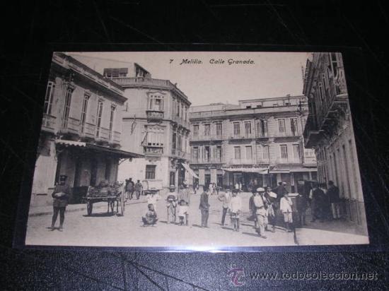 Postales: 7 MELILLA . CALLE GRANADA - Foto 1
