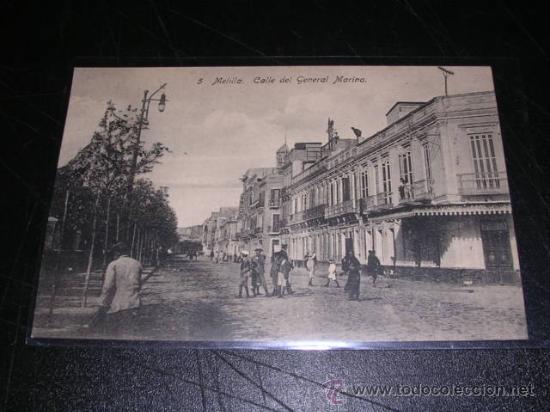 Postales: 5 MELILLA - CALLE DEL GENERAL MARINA - Foto 1