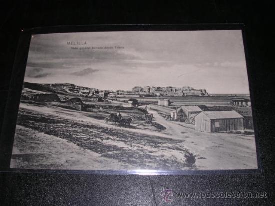 Postales: MELILLA - vista general tomada desde triana - Foto 1