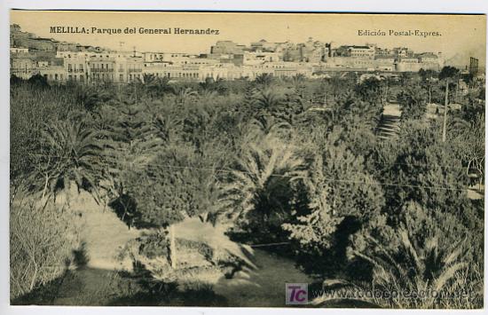 Postales: MELILLA , PARQUE DEL GENERAL HERNANDEZ , P28659 - Foto 1