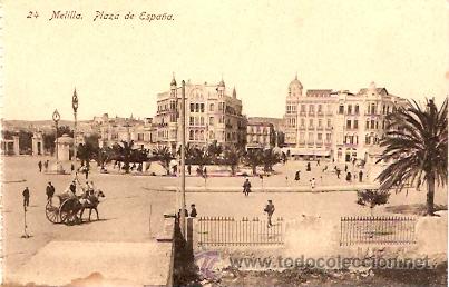Postales: POSTAL MELILLA PLAZA DE ESPA&Ntilde;A - Foto 1