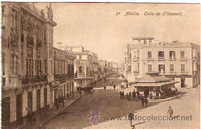 Postales: POSTAL MELILLA CALLE ODONELL - Foto 1