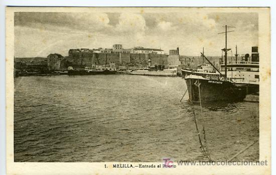 Postales: MELILLA, ENTRADA AL PUERTO,   P28503 - Foto 1