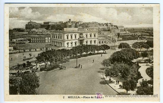 Postales: MELILLA, PLAZA DE ESPA&Ntilde;A,   P28510 - Foto 1