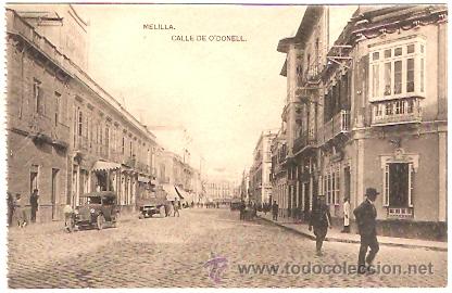 Postales: POSTAL MELILLA CALLE DE ODONELL - Foto 1