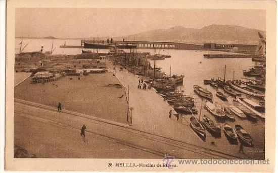 Postales: 5383 - MELILLA. MUELLES DE R&Iacute;BERA. ROISIN - Sin circular - Foto 1