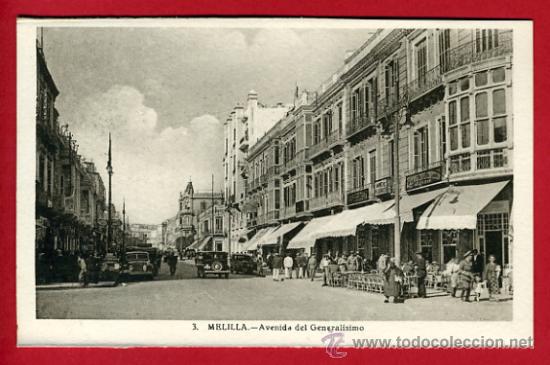 Postales: melilla, avenida del generalisimo,   p43306 - Foto 1