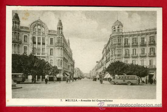 Postales: melilla, avenida del generalisimo,   p43310 - Foto 1