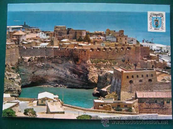 Postales: POSTAL DE MELILLA. AÑO 1971. CIUDAD ANTIGUA. FOSO DE LOS GALÁPAGOS. PUERTA SANTIAGO. 518.
