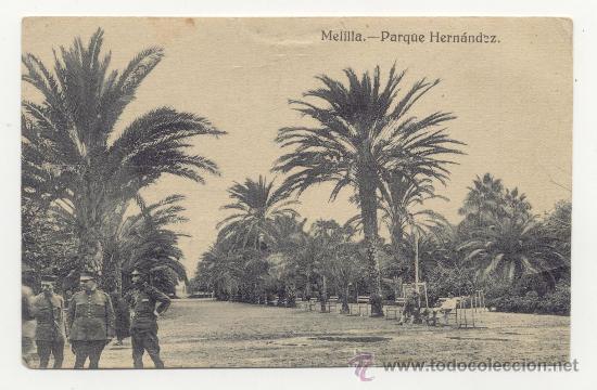 Postales: MELILLA  PARQUE HERNANDEZ  POSTAL ANTIGUA - Foto 1