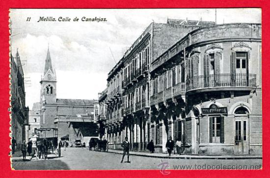 Postales: melilla, calle de canalejas,   p61122 - Foto 1