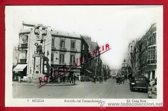 Postales: POSTAL, MELILLA, AVENIDA DEL GENERALISIMO,     P65641 - Foto 1