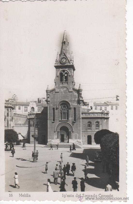 Postales: Postal de Melilla. Iglesia del Sagradl Coraz&oacute;n - Foto 1