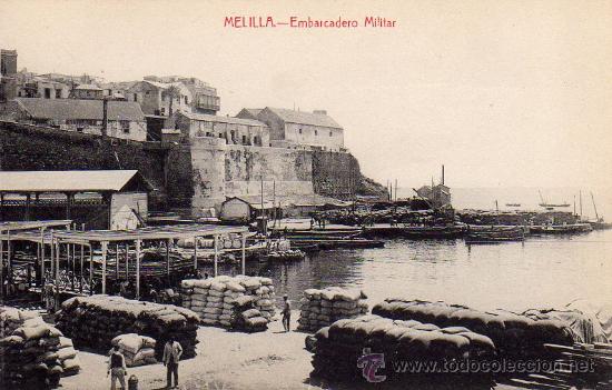 Postales: MELILLA.- EMBARCADERO MILITAR.- EDICI&Oacute;N LUIS HERRERA.- - Foto 1
