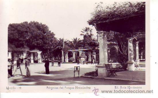 Postales: melilla - 12 - pergolas del parque hernandez - ed.boix-hermanos - Foto 1