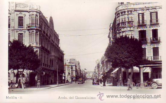Postales: melilla - 11 - avenida del generalisimo - ed.boix-hermanos - Foto 1