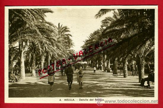 Postales: POSTAL, MELILLA, DETALLE DEL PARQUE,   P70113 - Foto 1
